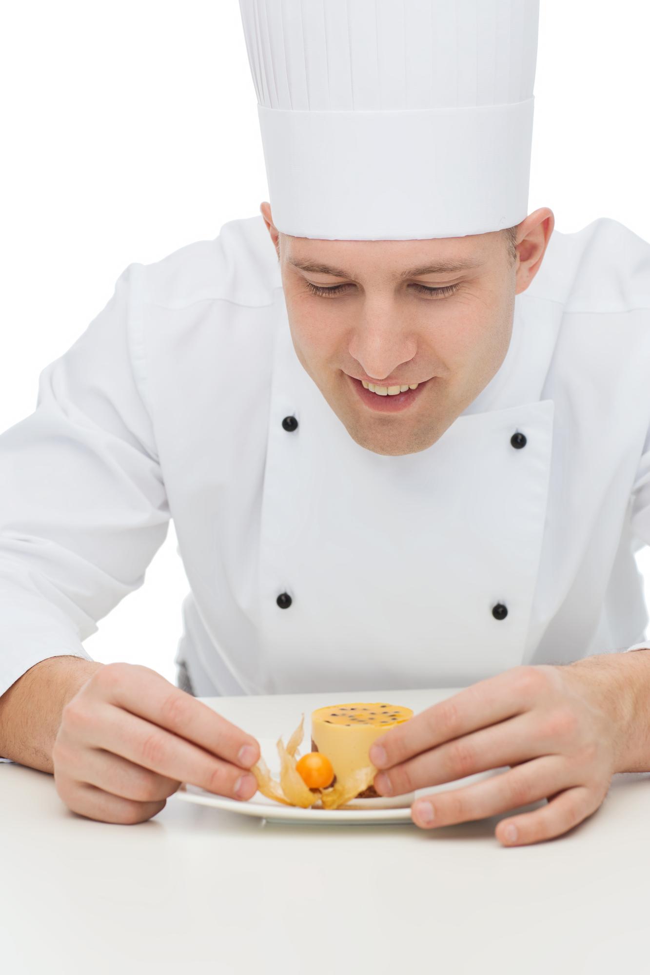 Instructor demonstrating plating technique